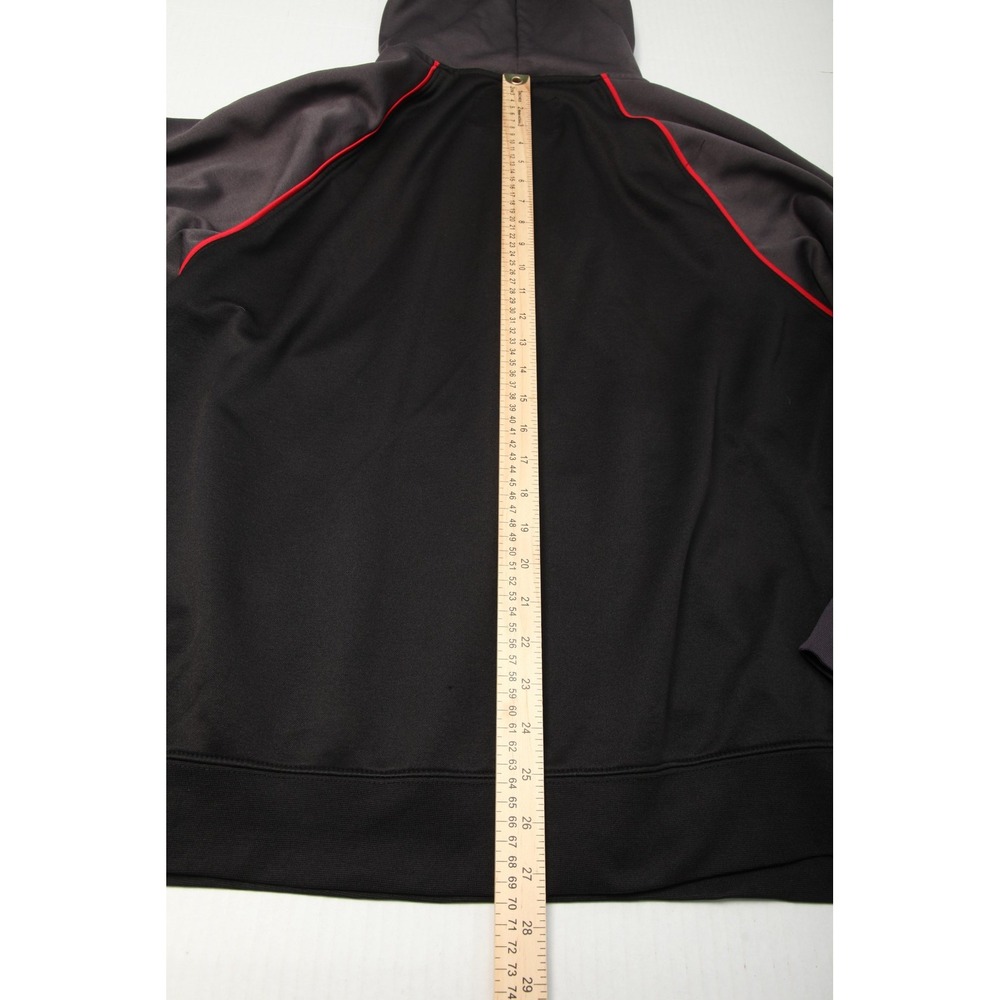 Snap On Hoodie Pullover Mens XL Black Gray Red Quarter Zip Kangaroo Pocket Work - Picture 9 of 11